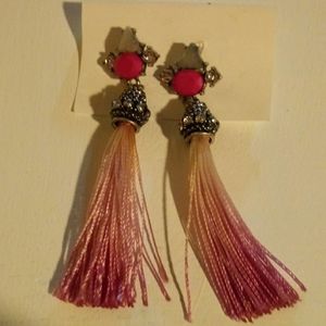 Handmade pink earrings